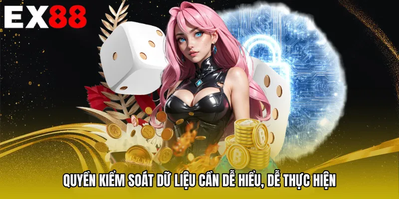 Quyền kiểm soát dữ liệu cần dễ hiểu, dễ thực hiện